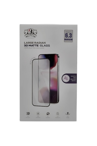 İphone 16 Pro Bilvis 3d Mat Cam Ekran Koruyucu İphone 16 Pro Bilvis 3d Mat Cam Ekran Koruyucu