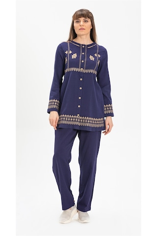 Eliş Şile Bezi Şile Bezi Unisex Şalvar Pantolon Mor Mor