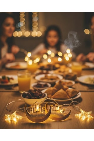 3 Metre Ramazan Led Saçak Işık Ev İçi Dekoratif Aydınlatma Standart