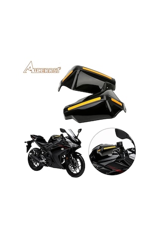 Sunshine011 Black Evrensel Motor Koruyucu Rüzgarlık Motosiklet El Koruma Kollukları Motosiklet Aksesuarları