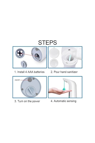 Hangfox Siyah Akıllı Entegre Hareket Sensörlü Otomatik Sabun Dağıtıcı - 200ml Kapasite, 5cm Algılama Aralığı, Enfeksiyon Koruma Çok Renkli