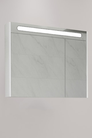 Napoli 80 Cm Led Aynalı Üst Modül - Beyaz