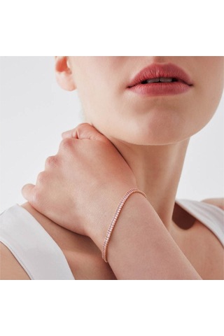 Merano Design 4mm Beyaz Baget Bileklik Çok Renkli