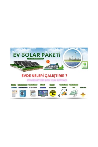 Bahçe Yayla Karavan Villa Ev Paketi Tüm İhtiyaçlarınızı Karşılamak İçin 9.6kw