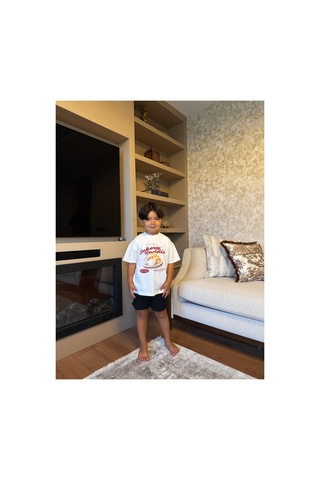 Poala Kids Bakery Oversize Tshirt Beyaz