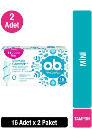O.B Tampon Mini 16'lı x2