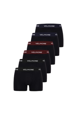 Velmore Erkek Boxer 6 Lı Premium Kutu Pamuklu Likralı Beden S - 5xl Çok Renkli