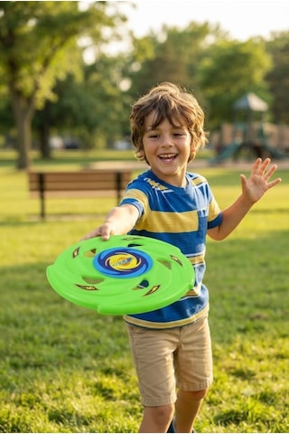 Kolay Kavranır 22 Cm Profesyonel Uçan Disk Frisbee - Açık Alan Park Ve Plaj Oyuncağı