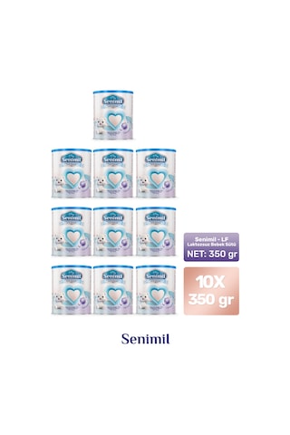Senimil Laktozsuz Bebek Sütü 350 G 10 Adet