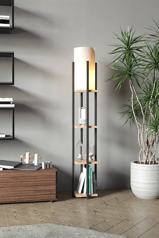 Retohome Atlantik Çam Rafli Lambader 4002