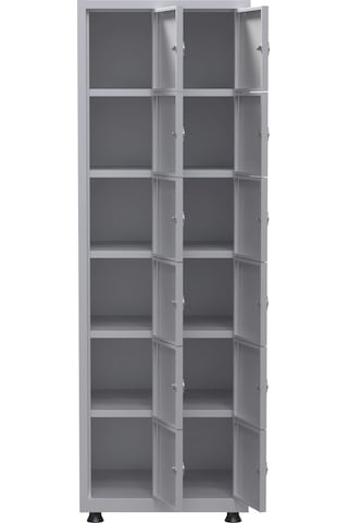 Soyunma Dolabı 12 Kişilik Metal Dolap Çok Renkli