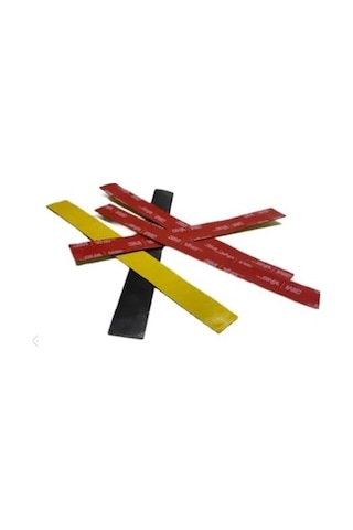 Hdg 3m Vhb 10 Adet Çift Taraflı Montaj Ve Yapıştırma Bant Siyah 1,5 Cm Genişlik - 14 Cm Uzunluk