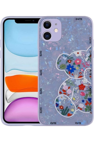 Apple Uyumlu iPhone 11 Kılıf Desenli Sert Silikon Zore Mumila Kapak