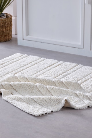Doquhome Pera Banyo Paspası Krem 60x100cm Krem