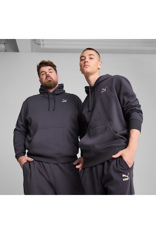 Puma Classics Hoodie Unisex Gri Hoodie Düz 535596 Gri