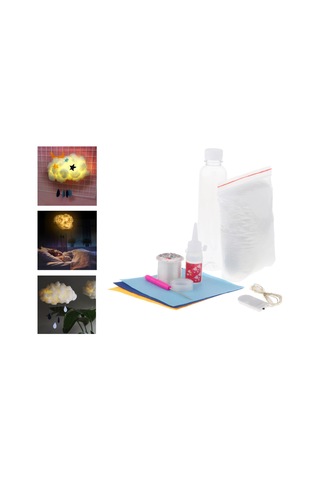 Suntek Led Gece Lambası Pamuk Bulut Şekli Işık Asılı Lamba Sıcak Sarı Işık Sarı