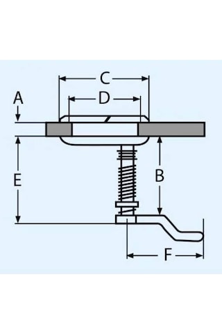 Marinetech Paslanmaz Çelik Yuvarlak Kilitli Kulp 62mm 814731450rs