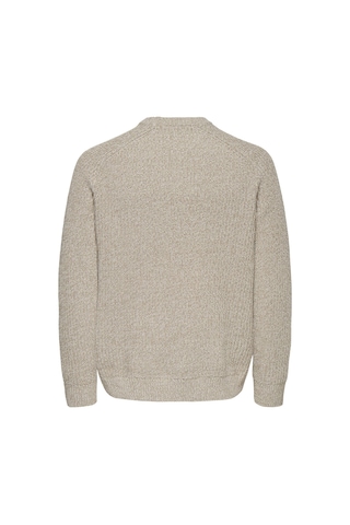 Only & Sons Onsjoın Rlx Ls Raglan Knıt Erkek Gri Kazak - 22034670 Gri