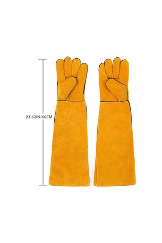 60 Cm Hayvan Taşıma Eldiveni - Isırık Önleyici Eldiven