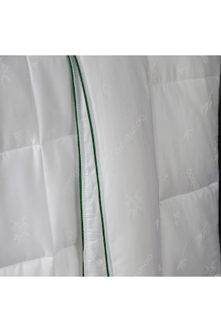 İssimo Home Premium Çift Kişilik Bambu Yorgan 195 x 215 cm Beyaz