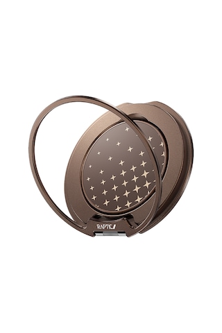 Raptic Freeflow Serenity Serisi 360 Derece Dönebilen Magnetik Ring Stand Telefon Tutucu Kahverengi