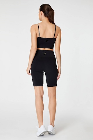 Jerf Vella Yüksek Bel Konfor Biker Tayt Siyah