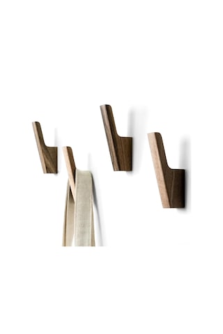 Ximistore9 Ahşap Duvar Takozu 4'lü Set - Kuru Ceviz Rengi Gardırop Takozu Modern Köy Stili Duvar Dekoru Gardırop Kullanıklı Rak