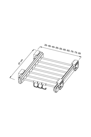 Ozel Pantolonluk 75 Cm Açık Ahşap