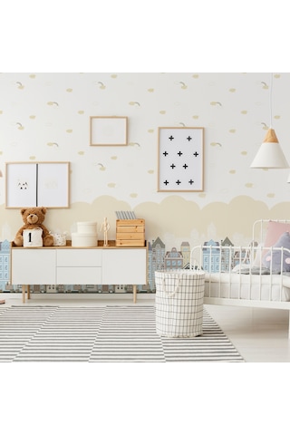 Adawall Adakids 8902-2 Genç Çocuk Bulut Desenli Duvar Kağıdı