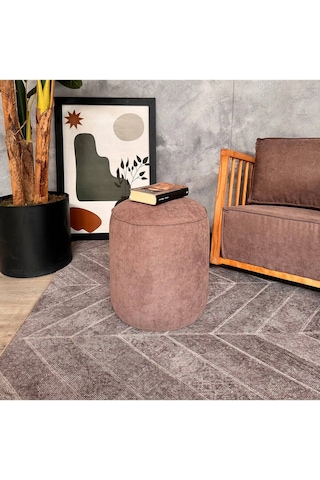 Evodeko Koyu Kahve Puf