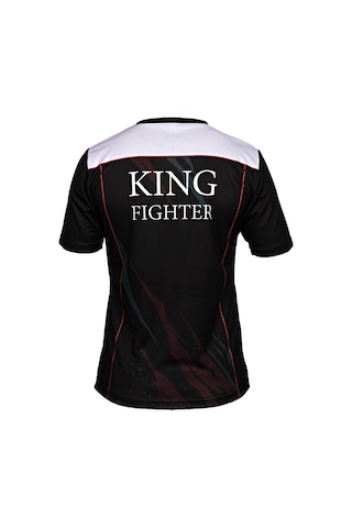 Dosmai Dijital Baskılı King Fighter Spor T-shirt Siyah Fgt037