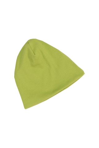 Luess Çocuk Unisex Fitilli Kışlık Bere Fıstık Yeşili