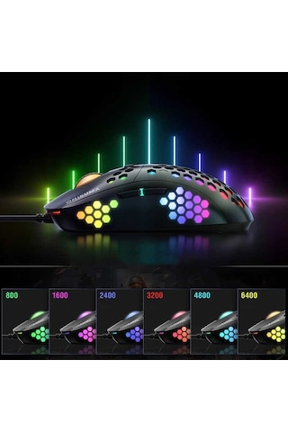 Zore Onikuma CW903 Kablolu RGB Optik Oyuncu Mouse