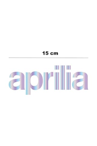 Hologram 15cm Aprilia Sticker Etiket Modeli