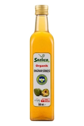 Sazlıca Organik Enginar Sirkesi 500 ML