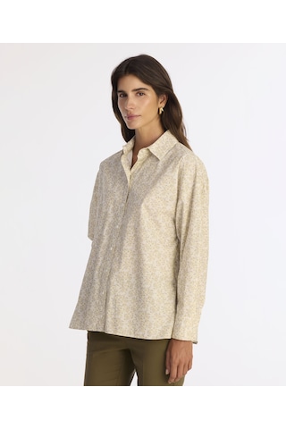 Yargıcı Boyfriend Gömlek Yaka Uzun Kol Gömlek 25kkgm6005x 017 Bej