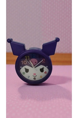 Kuromi Masa Üzeri Çalar Saat Büyük Boy 17cm 17 Cm Renk Karışık Gelir Çok Renkli