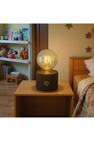 Şarjlı Dekoratif Masa Lambası - Kademesiz Dimmer - Type-c Bağlantılı Renkli