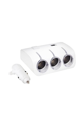 Pm-18952 12v/24v Uyumlu 3 Lü Oto Çakmak Çoklayıcı Ve 2 Li Usb Şarj Cihazı Belirtilmemis