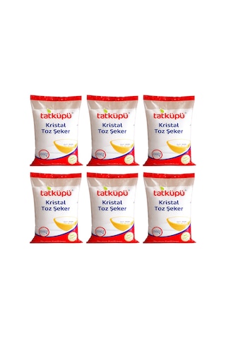 Tatküpü Toz Şeker 2 Kg X 6 Adet 6'lı Set
