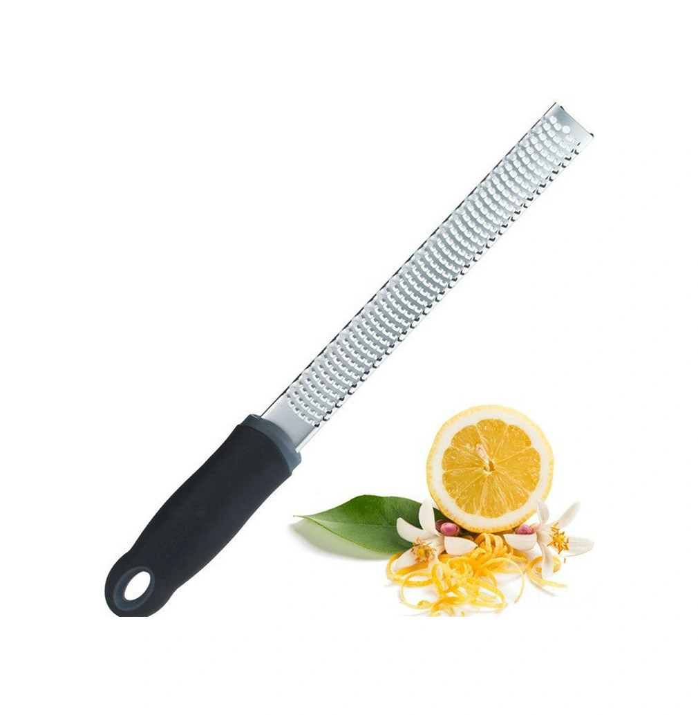 Youtek 304 Paslanmaz Çelik Zımpara, Ergonomik Plastik Kollü, Tüm Meyve Sebze Peynir İçin Uygun, Yıkama Kolay, 32 Cm Uzunluk, Plastik Korumalı Kapağı