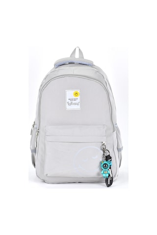Elatae Unisex Ortopedik Çok Gözlü Günlük Seyahat Okul Sırt Çantası Gri 51709