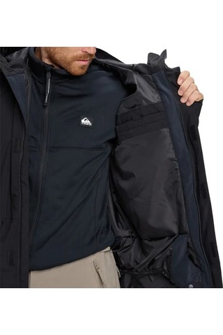 Quiksilver Quıksılver Mıssıon Solıd Jk Erkek Anthracite - Solid Snowboard Ceketi Eqytj03523-11793 Siyah