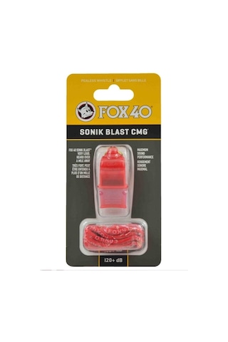 Fox40 Sonik Blast Safety Cmg İpli Düdük Kırmızı Kırmızı