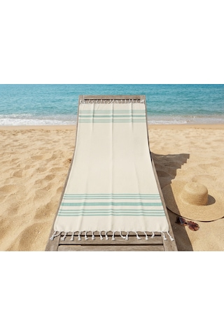 Ludıa Doğal Bambu Dokuma Hafif Ve Çok Amaçlı Peştemal Havlu S.yeşili 170x97 Cm Su Yeşili