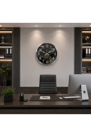 Krom Heritage Aynalı 40 X 40 Cm Duvar Saati