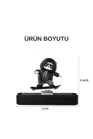 Hareketli Kayan Figür Kaykay Numaratör Oto Araç Kaykay Numaratör Torpido Üstü Numaralık Mavi Mavi