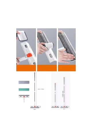 Oynar Başlıklı Bükülür Mop Cam Silecek Siyah