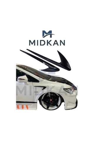 Universal Çamurluk Venti 31x9 Cm Parlak Siyah Sportif Dış Aksesuar Sağ-sol Takım