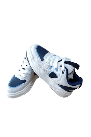 Cool Jacop Flt Çocuk Bağcıklı Sneaker Spor Beyaz - Lacivert Beyaz - Lacivert